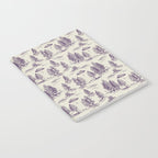 Purple Alien Abduction Toile De Jouy Pattern Notebook Gallery Image 2