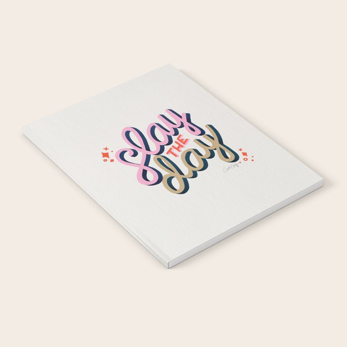 Slay the Day - Coral & Pink Notebook Gallery Image 1