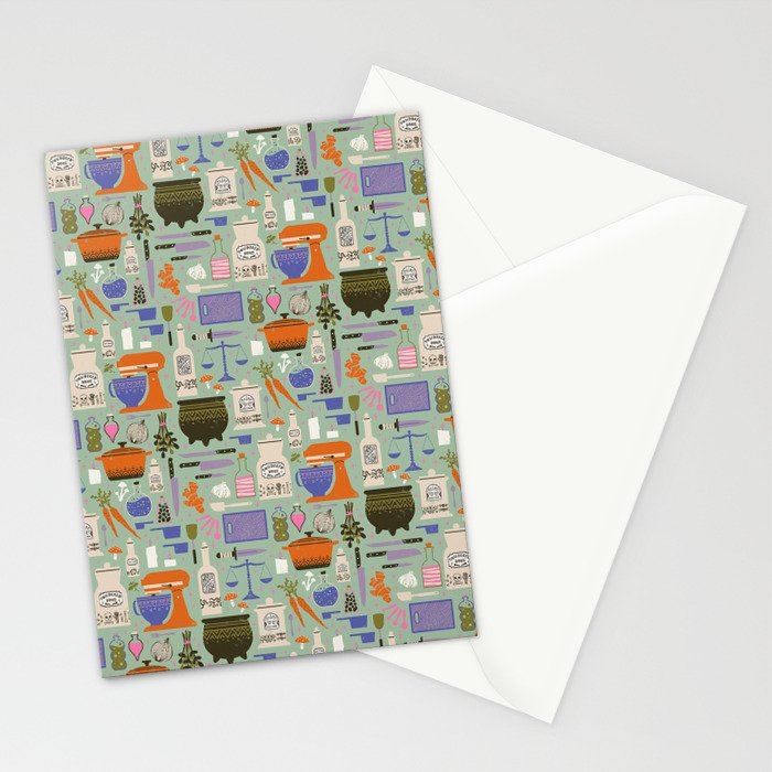 Kitchen Witch Stationery Card Gallery Image 2