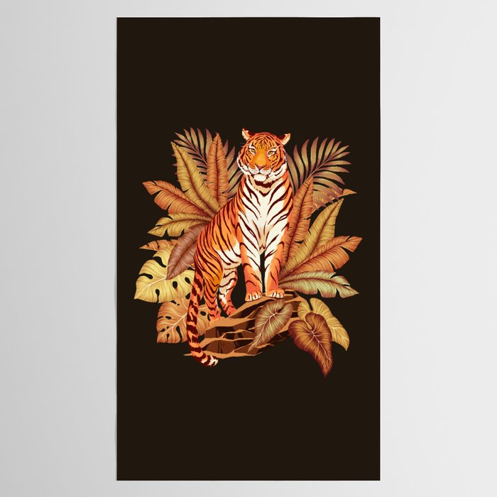 Autumn Jungle Tiger Tablecloth Gallery Image 2