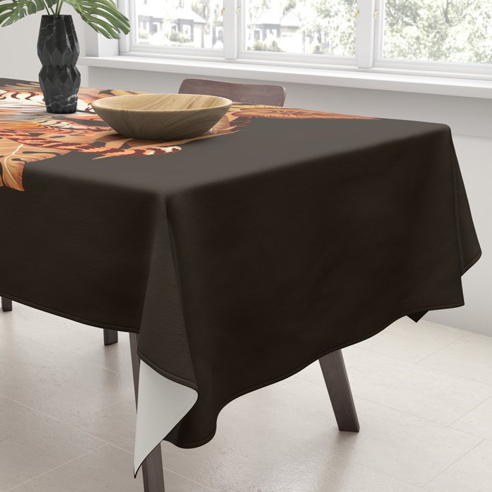 Autumn Jungle Tiger Tablecloth Gallery Image 3