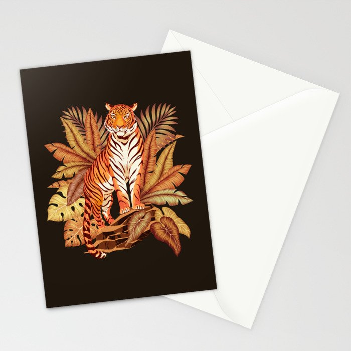 Autumn Jungle Tiger Stationery Card Gallery Image 2