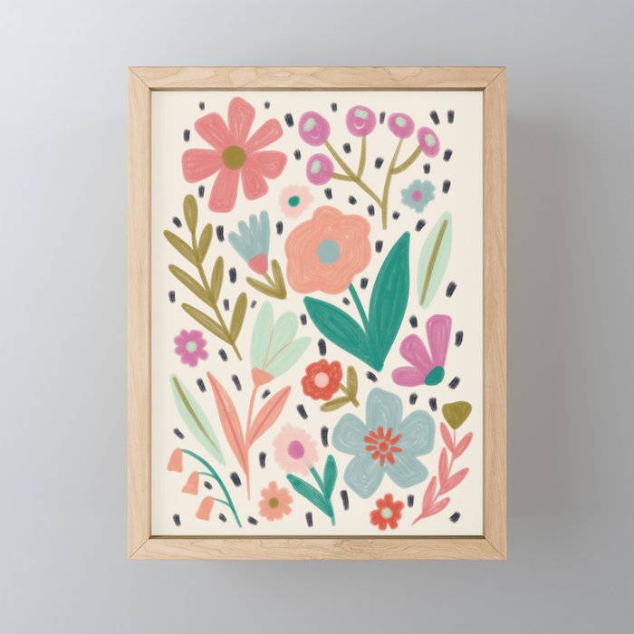 Spring Flower - Modern Floral Mini Art Print Gallery Image 1
