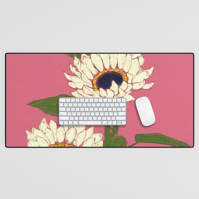 Sunflower Pink Sami Desk Mat Gallery Image 1