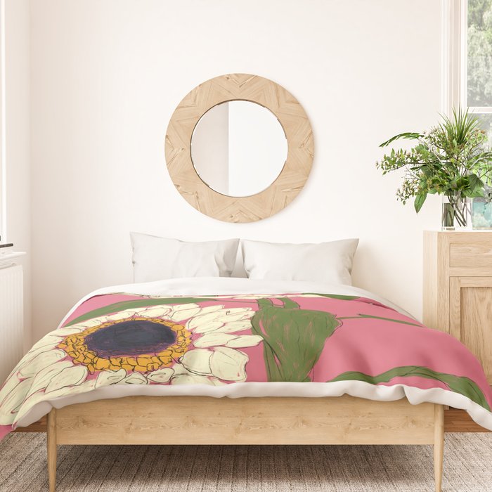 Sunflower Pink Sami Duvet Cover Gallery Image 3