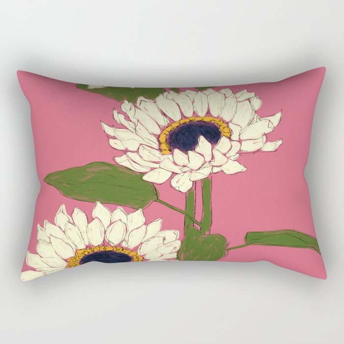 Sunflower Pink Sami Rectangular Pillow Gallery Image 2
