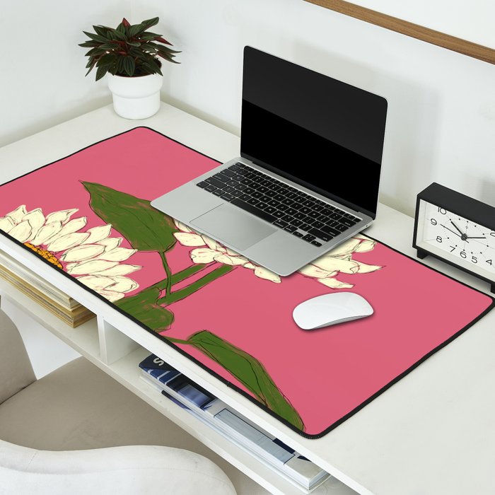 Sunflower Pink Sami Desk Mat Gallery Image 2