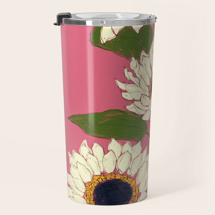 Sunflower Pink Sami Travel Mug Gallery Image 3