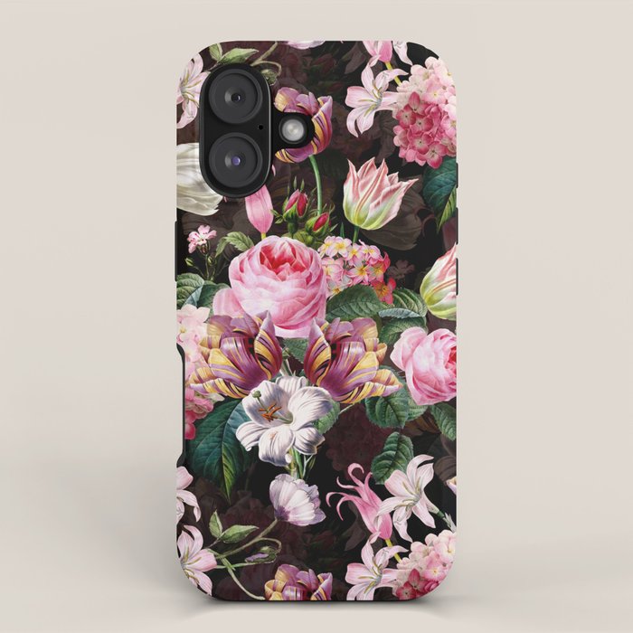 Vintage & Shabby Chic - Midnight Rose Garden iPhone Case Gallery Image 1