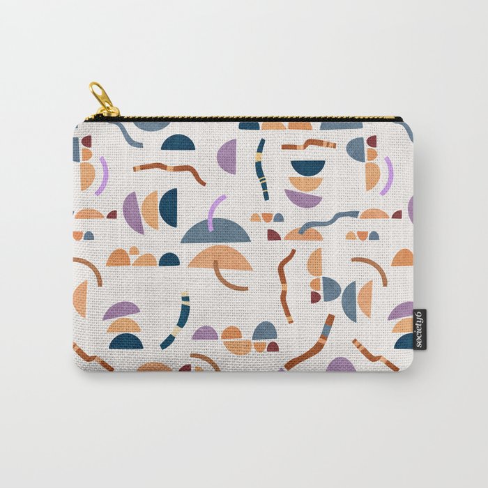 Modern simple shapes C Carry All Pouch Gallery Image 1
