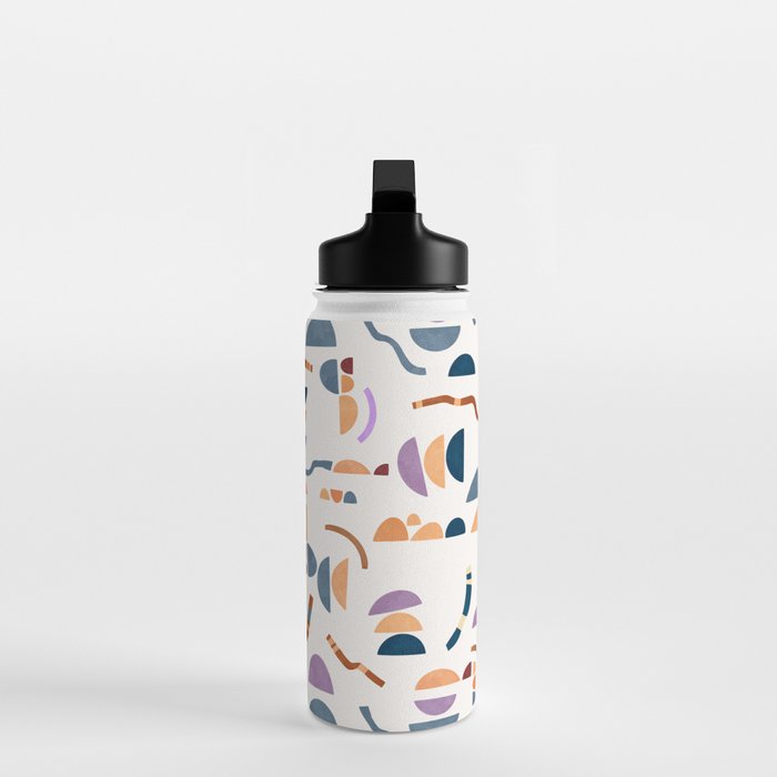 Modern simple shapes C Water Bottle Gallery Image 3