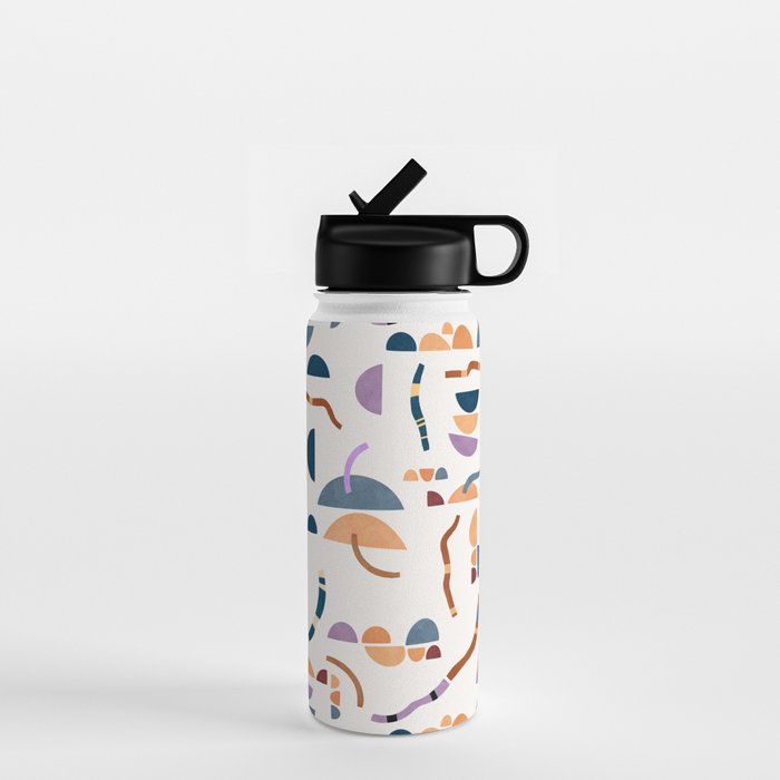 Modern simple shapes C Water Bottle Gallery Image 1