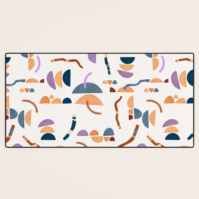 Modern simple shapes C Desk Mat Gallery Image 3
