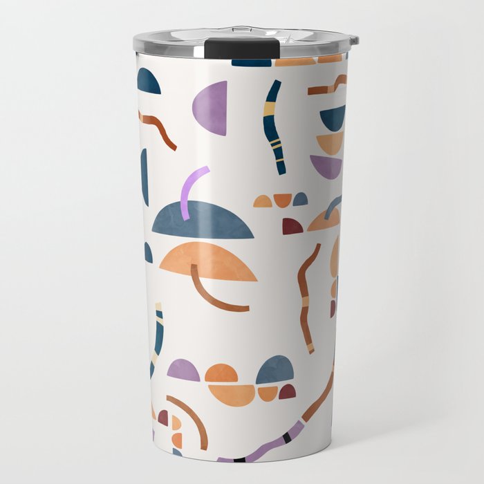 Modern simple shapes C Travel Mug Gallery Image 1