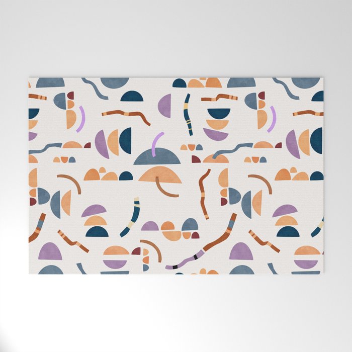 Modern simple shapes C Welcome Mat Gallery Image 1