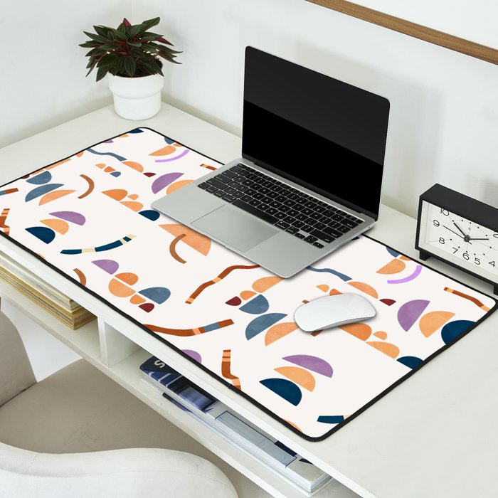Modern simple shapes C Desk Mat Gallery Image 2