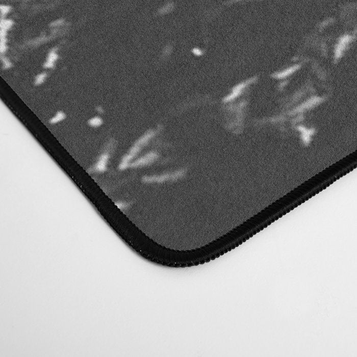 Backcountry Skier // Fresh Powder Snow Mountain Ski Landscape Black and White Photography Vibes Desk Mat Gallery Image 4