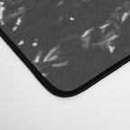 Backcountry Skier // Fresh Powder Snow Mountain Ski Landscape Black and White Photography Vibes Desk Mat Gallery Image 4