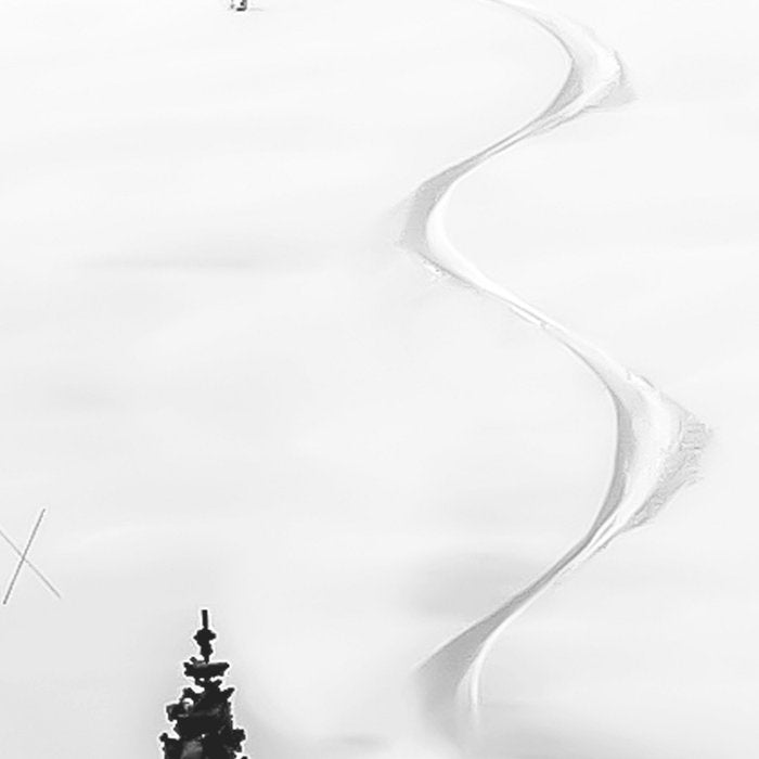 Backcountry Skier // Fresh Powder Snow Mountain Ski Landscape Black and White Photography Vibes Coffee Mug Gallery Image 2