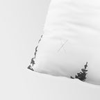 Backcountry Skier // Fresh Powder Snow Mountain Ski Landscape Black and White Photography Vibes Pillow Sham Gallery Image 4