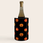 Halloween jack o lantern pumpkin art pattern Wine Chiller Gallery Image 1