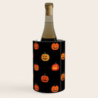 Halloween jack o lantern pumpkin art pattern Wine Chiller Gallery Image 3