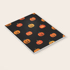 Halloween jack o lantern pumpkin art pattern Notebook Gallery Image 3