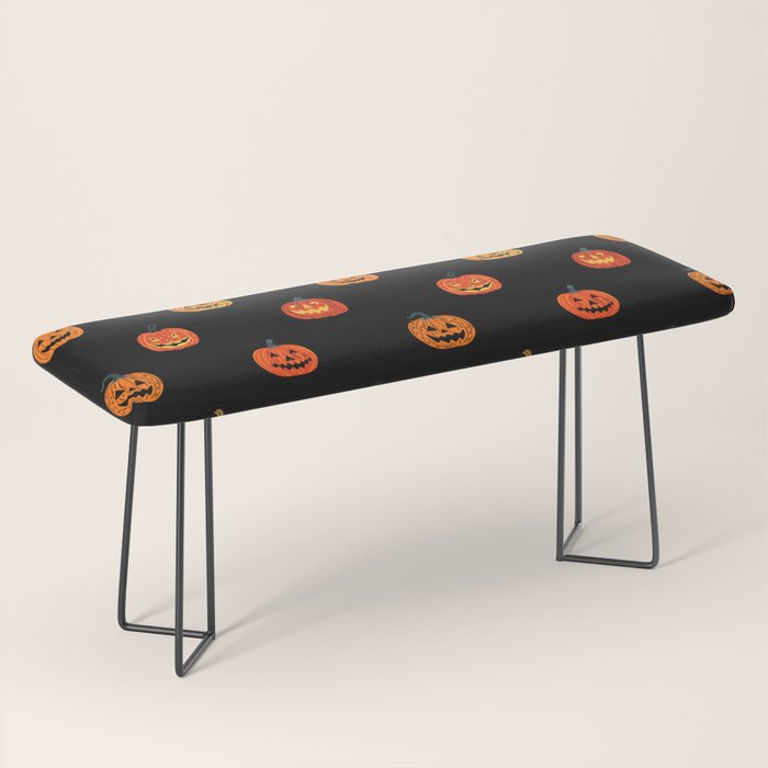 Halloween jack o lantern pumpkin art pattern Bench Gallery Image 1