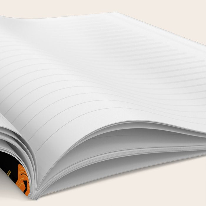 Halloween jack o lantern pumpkin art pattern Notebook Gallery Image 2