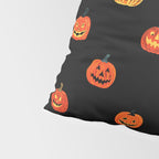 Halloween jack o lantern pumpkin art pattern Pillow Sham Gallery Image 4