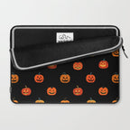 Halloween jack o lantern pumpkin art pattern Laptop Sleeve Gallery Image 2