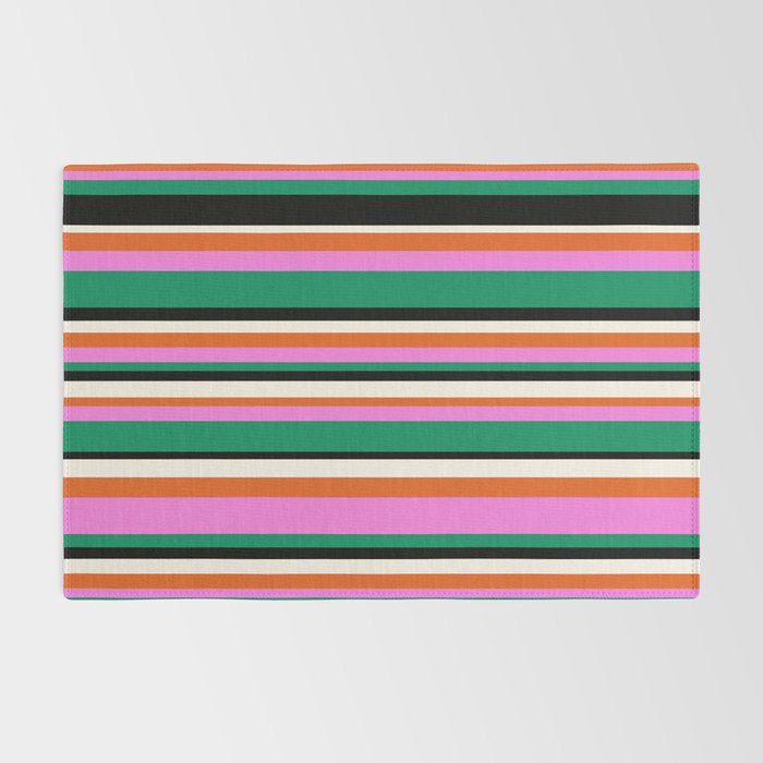 Classic Stripes XIV - Bold Retro Rug Gallery Image 2