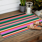 Classic Stripes XIV - Bold Retro Outdoor Rug Gallery Image 2