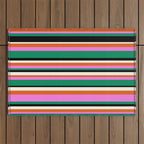 Classic Stripes XIV - Bold Retro Outdoor Rug Gallery Image 1