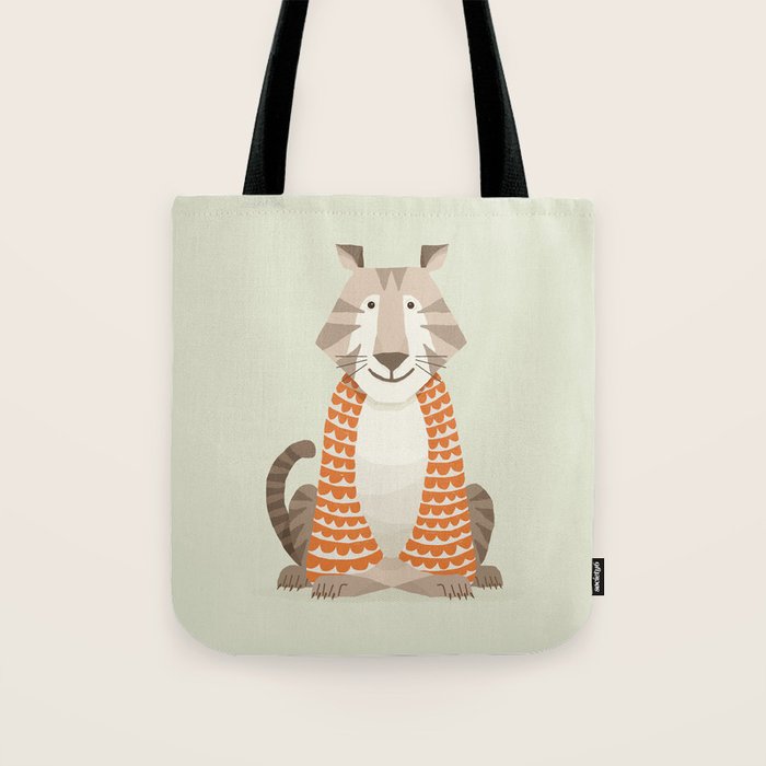 Whimsical Tiger Tote Bag Gallery Image 1