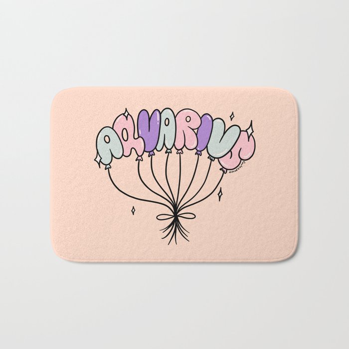 Aquarius Balloons Bath Mat Gallery Image 1