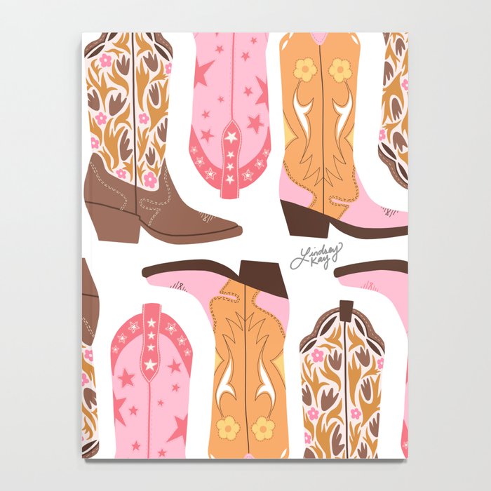 Pink Cowboy Boots  Notebook Gallery Image 4