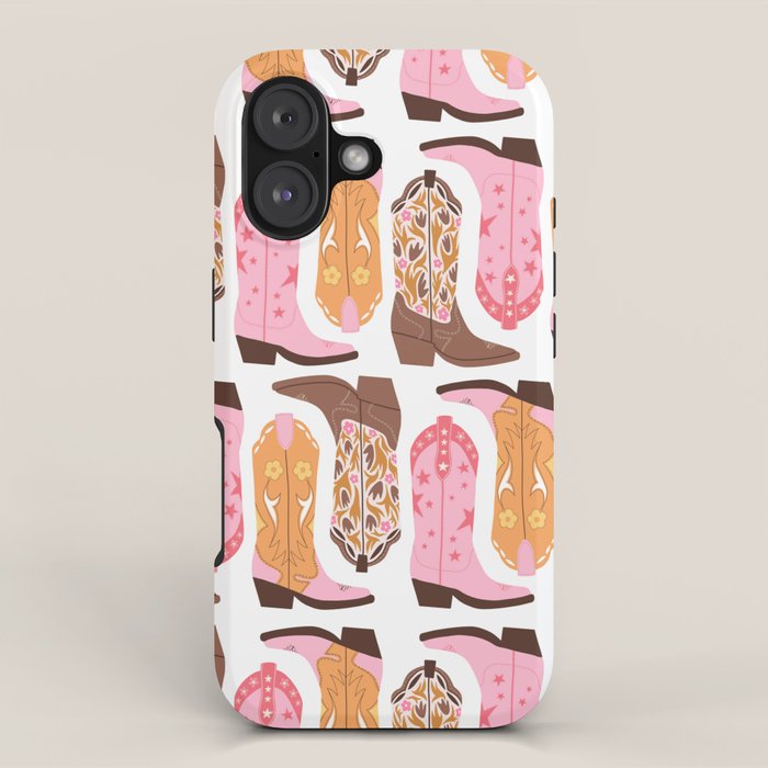 Pink Cowboy Boots  iPhone Case Gallery Image 1