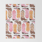 Pink Cowboy Boots  Throw Blanket Gallery Image 2