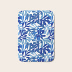 Abstract organic plant leaf shape pattern Bath Mat Gallery Image 1