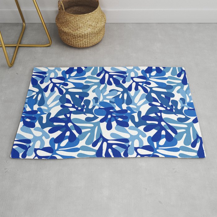 Abstract organic plant leaf shape pattern Rug Gallery Image 1