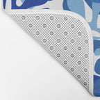 Abstract organic plant leaf shape pattern Bath Mat Gallery Image 2
