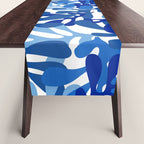 Abstract organic plant leaf shape pattern Table Runner Gallery Image 1