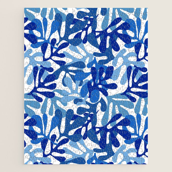 Abstract organic plant leaf shape pattern Jigsaw Puzzle Gallery Image 1