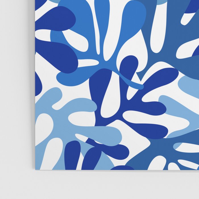 Abstract organic plant leaf shape pattern Poster Gallery Image 3