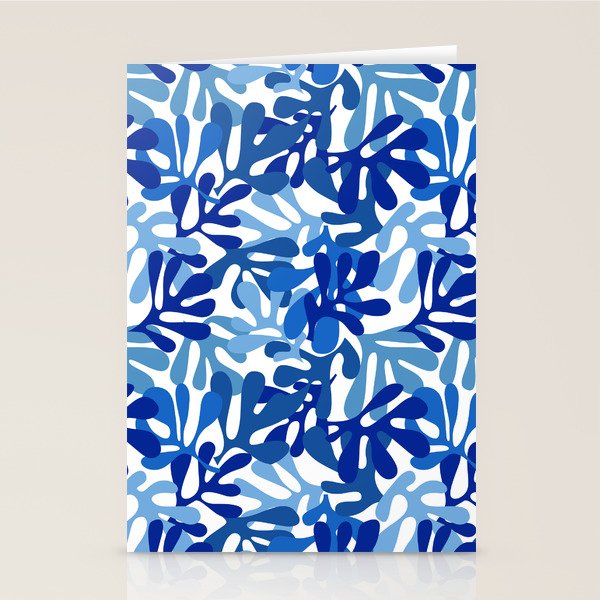 Abstract organic plant leaf shape pattern Stationery Card Gallery Image 2