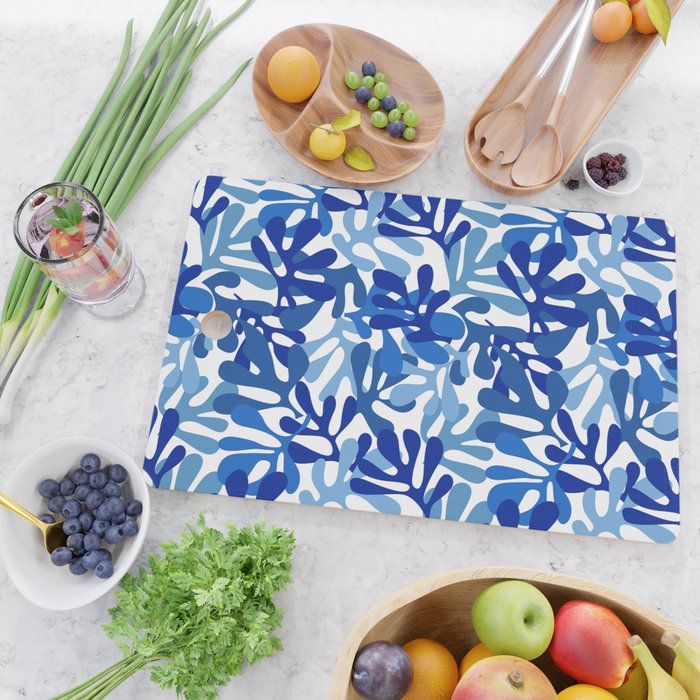 Abstract organic plant leaf shape pattern Cutting Board Gallery Image 2