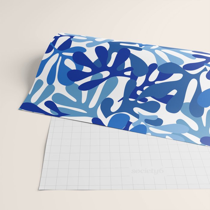 Abstract organic plant leaf shape pattern Wrapping Paper Gallery Image 2