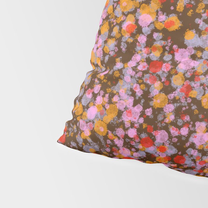 Peachy splashed pattern  Pillow Sham Gallery Image 4