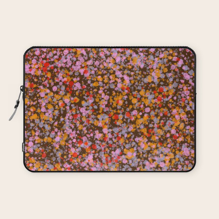 Peachy splashed pattern  Laptop Sleeve Gallery Image 1